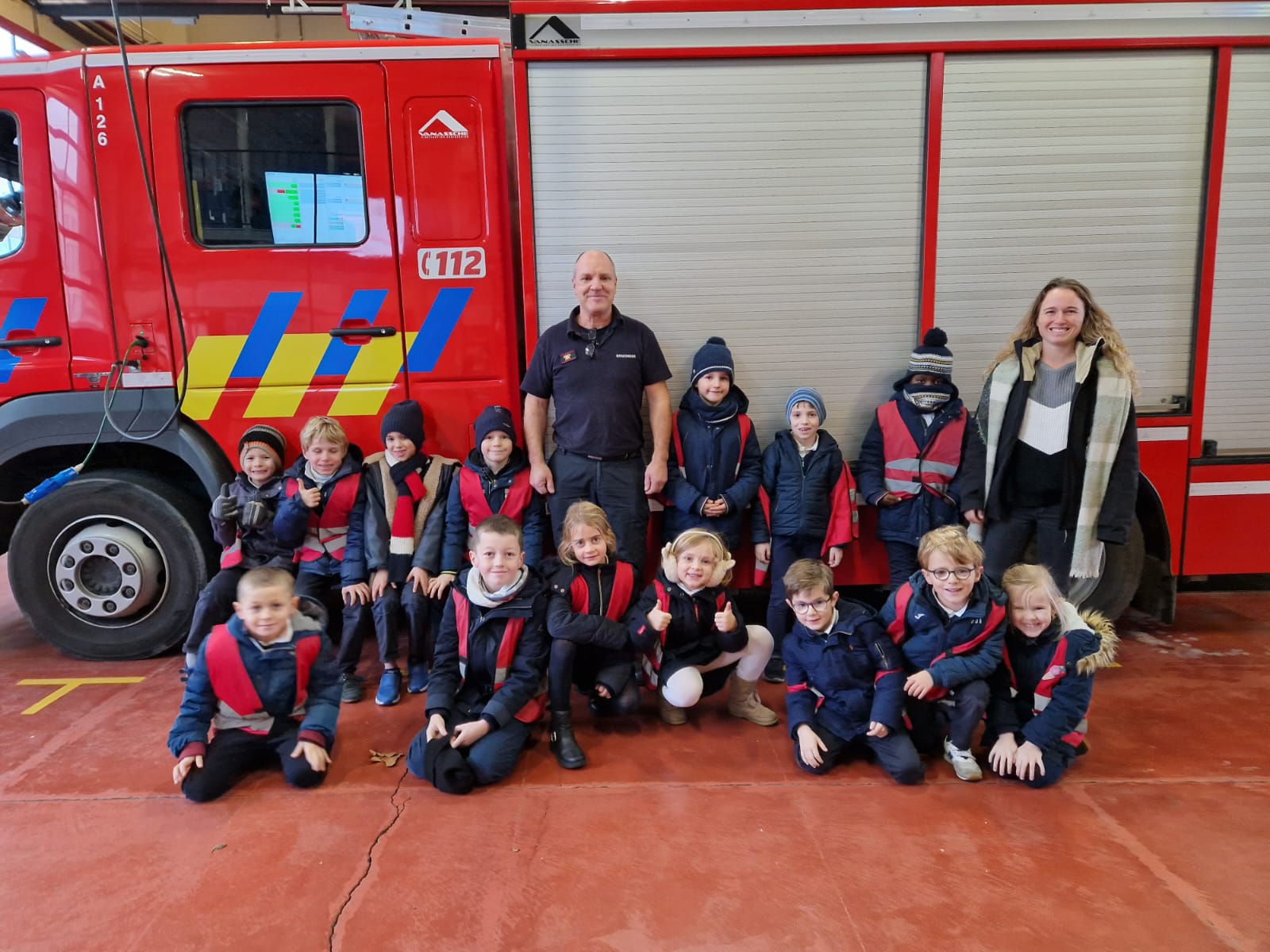 Bezoek brandweer