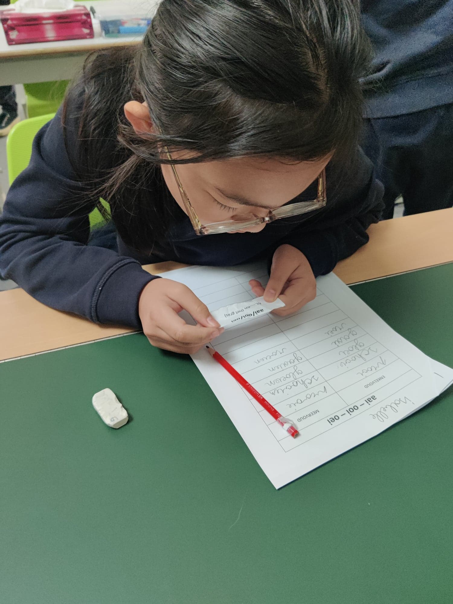 Spelling oefenen met het proppenspel